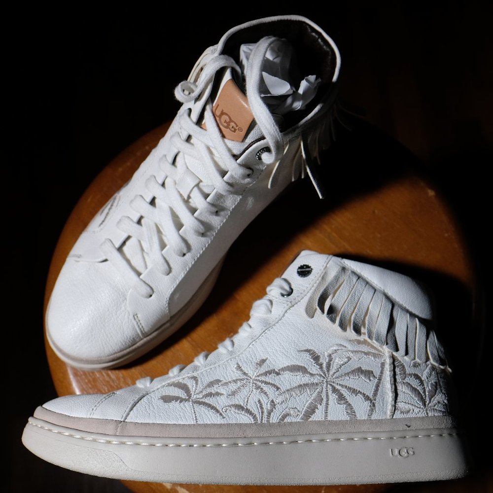 UGG High Lace Fringe Sneakers